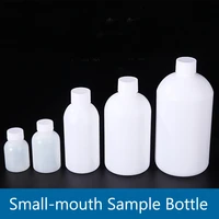 50 100ml small mouth plastic reagent bottle hdpe sample bottle with inner cover laboratory