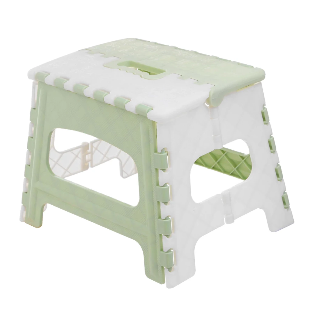 Plastic Folding Step Stool with Handle Portable Collapsible Small Foot Bathroom Stepping Stools for Kid |