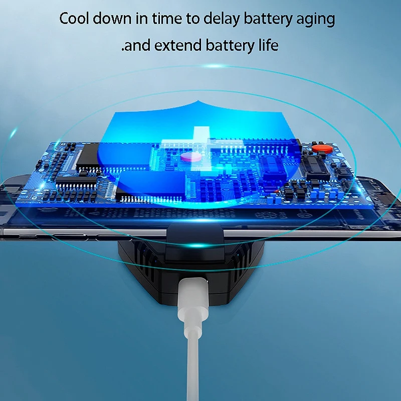 

L01 Semiconductor Mobile Phone Radiator Mobile Phone Rapid Cooling Fan Peripheral Portable Mobile Phone Cooling Fan