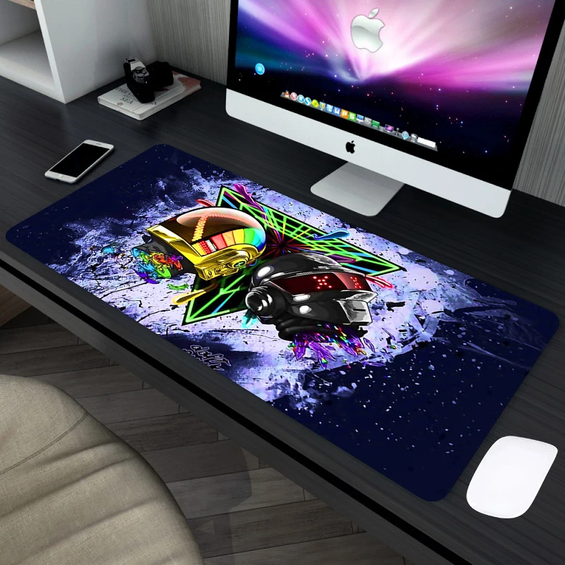

Daft Punk Mouse Pad Carpet Keyboard and Game Xl Desk Accessories Backlit Mat Gaming Kawaii Extended Pc Mats