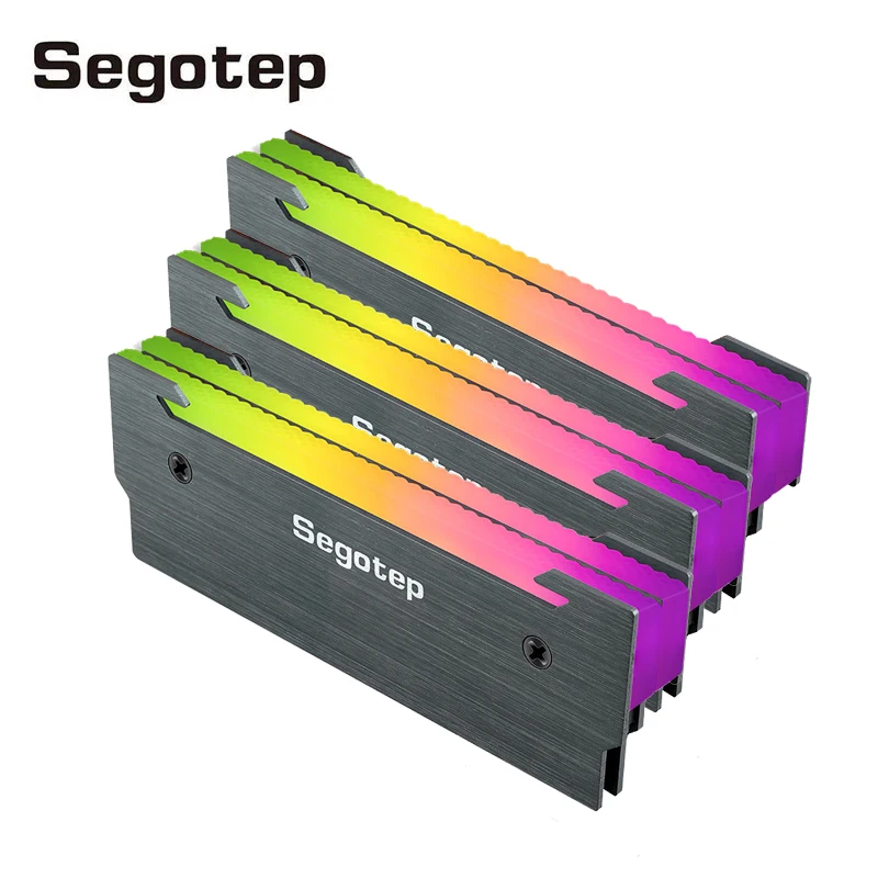 

Охлаждающий RGB-радиатор Segotep X2 для ПК, алюминиевый радиатор для компьютера, 5 В, 3 контакта, AURA SYNC/ SATA RGB, кулер для компьютера