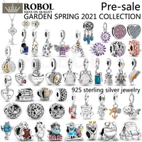 925 sterling silver original womens jewelry garden spring 2021 collection unicorn heart and oval charm pendant free shipping