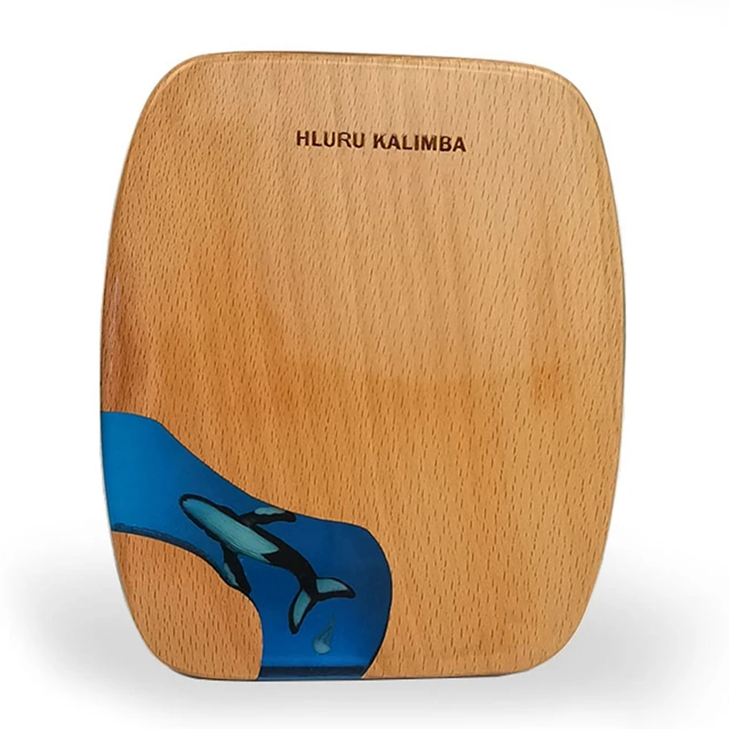 17 тонов под большой палец квадратное деревянное + акриловое китовое пианино