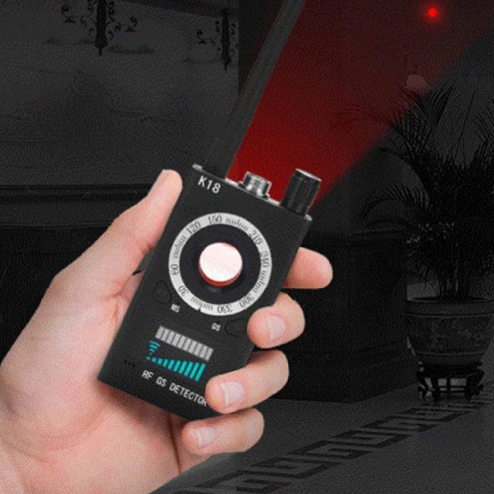 K18 Anti Spy Wiretap Bugs Mini Hidden Camera GPS GSM Lens RF Tracker Sound Signal Gizli Kamera Things Detector | Безопасность и