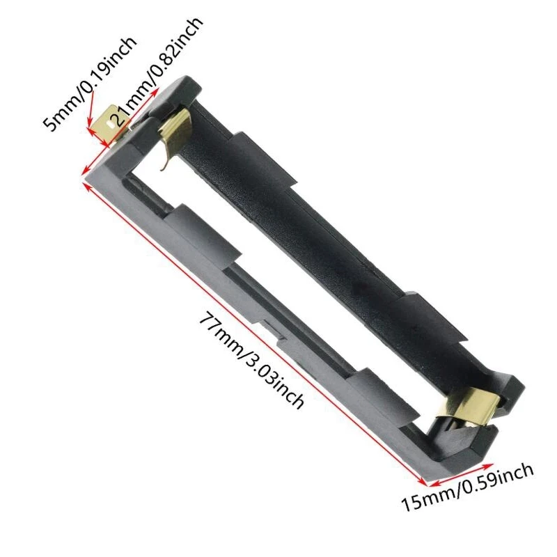 1 шт. 1x2x18650 Серии smt smd батареи держатель Коробка Для Хранения Чехол Контейнер с