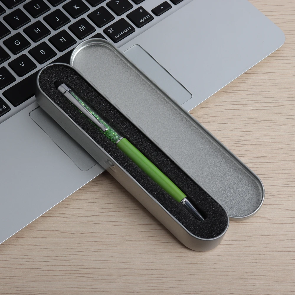 10 шт./лот шариковая ручка с кристаллами алмазные ручки канцтовары 2 в 1