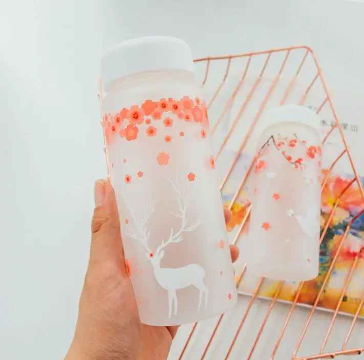 Бутылка для воды TECHOME из скраба и стекла милый мультяшный креативный подарок