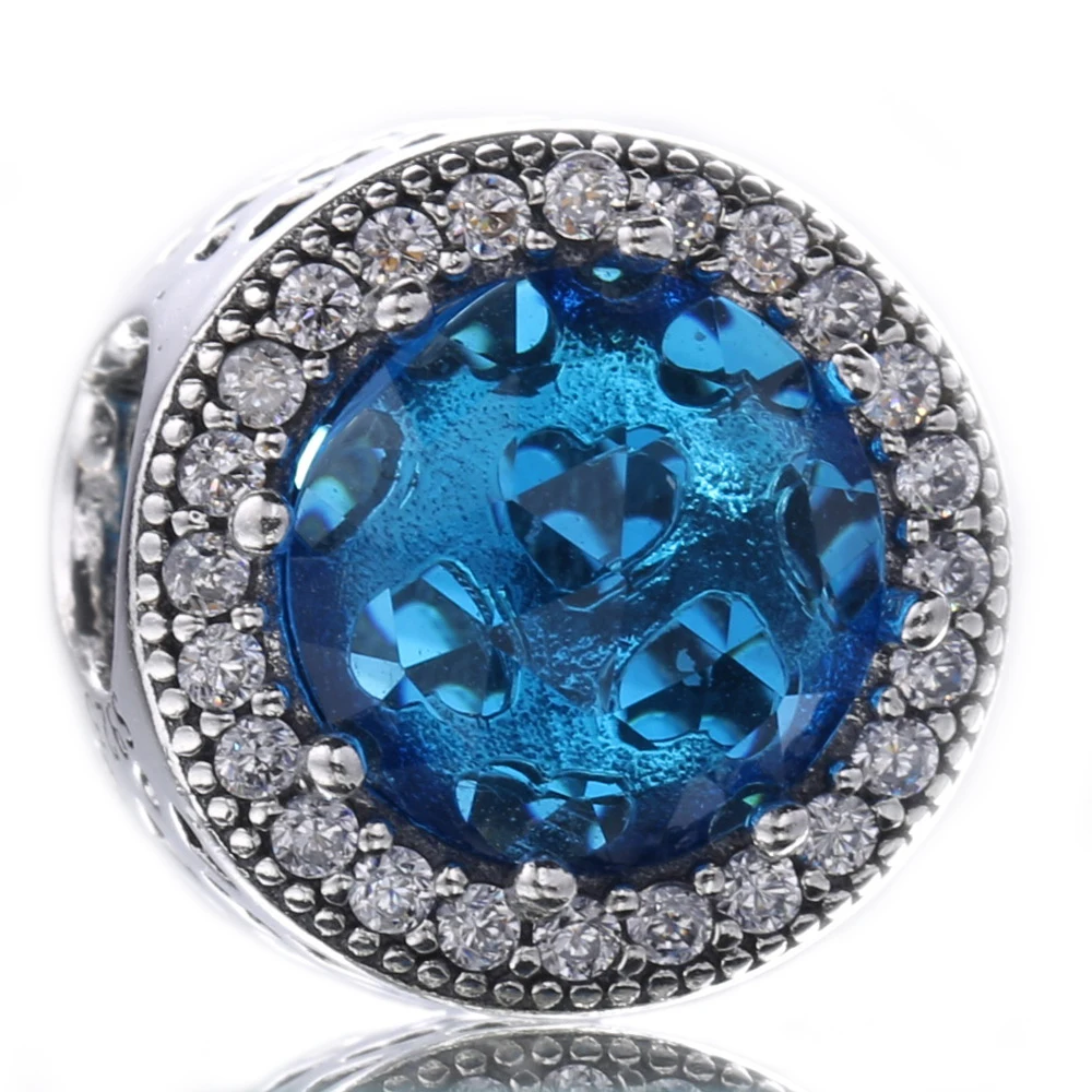 Moonmory Сияющие шармы в виде сердец бусины подходят для фирменного браслета змеи