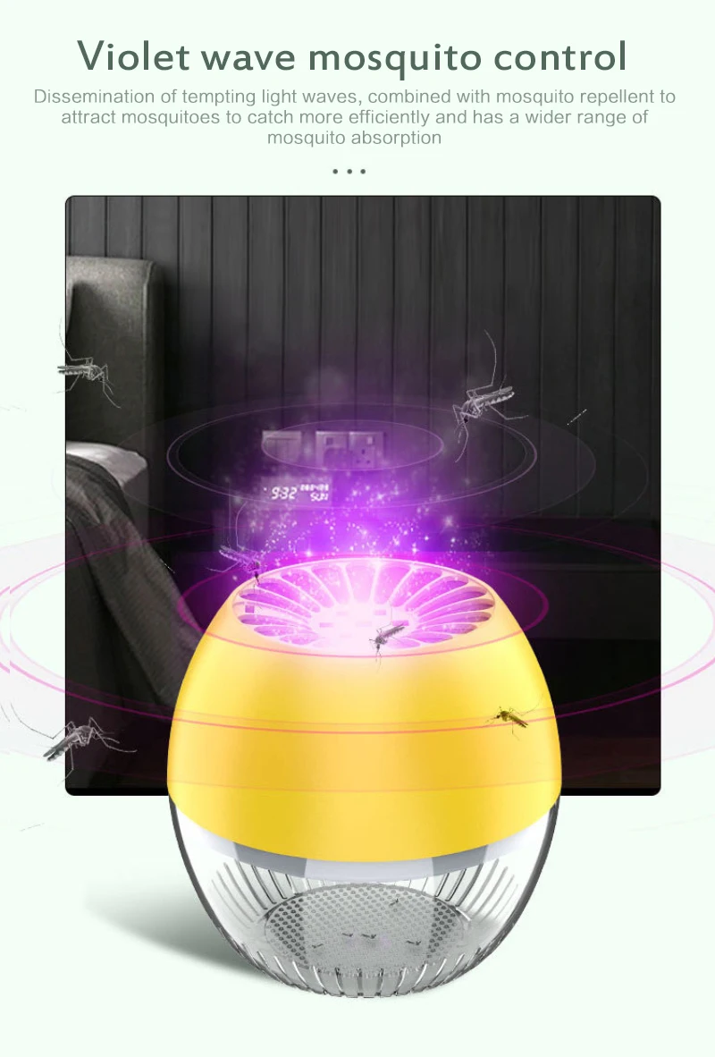 Новый светодиодный инсектицидная лампа USB Электрический Фотокатализ немой