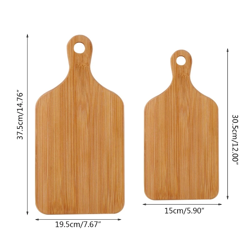 

H7JB Solid Wood Cutting Board Pizza Plate Bread Dessert Tray Chopping Board Decorate