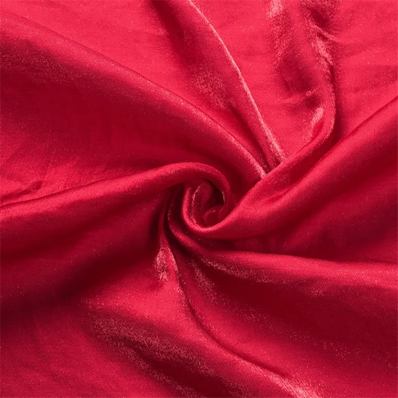 

Su Fuer 100% cotton tencel fabric soft, breathable and beautiful red cheongsam dress skirt skirt shirt fabric by the meter 28-1