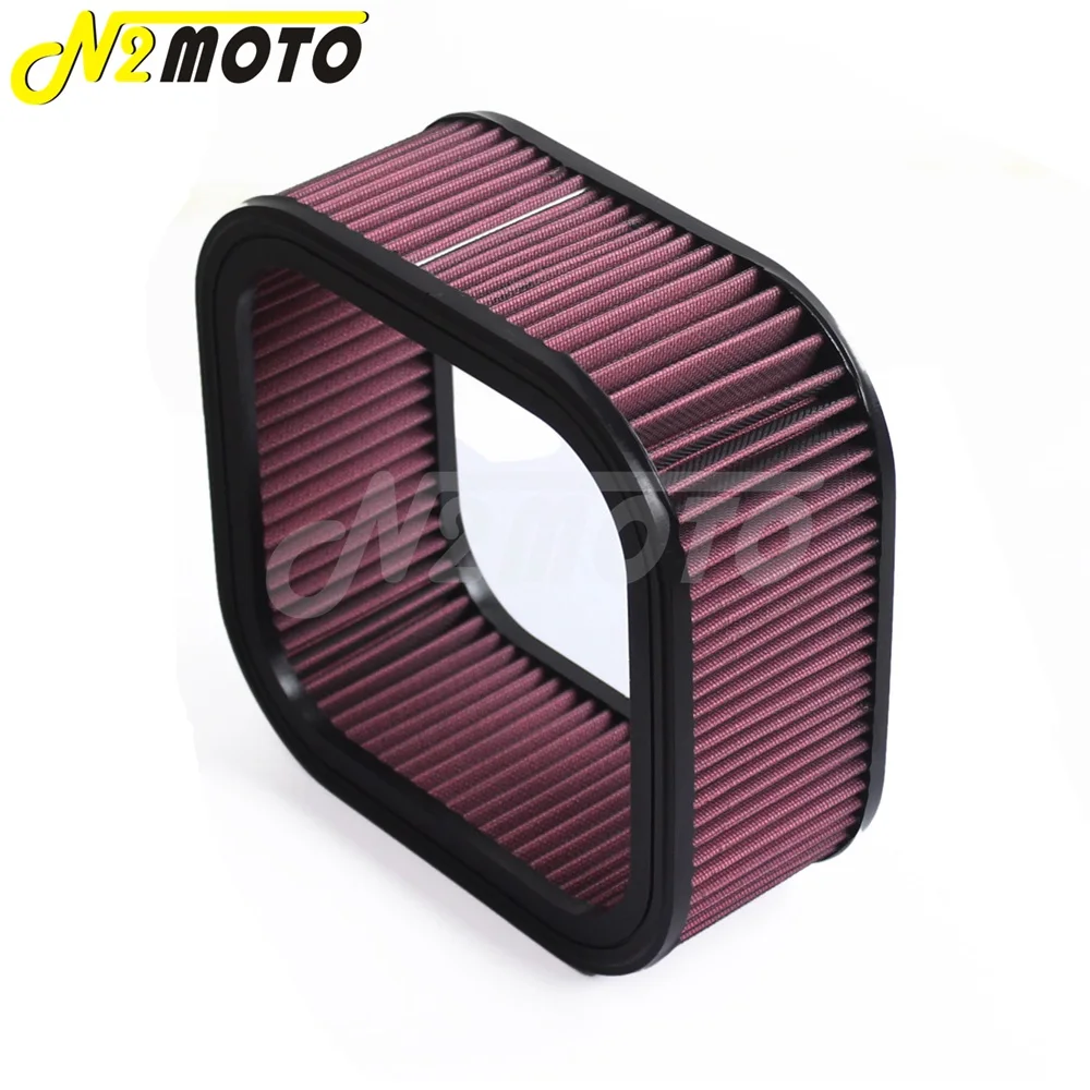 Red Motorcycle High Flow Air Filter Element Cleaner Replacement For Harley V-Rod Night Rod VRSCF VRSCD VRSCA VRSCDX 2002-2017 | Автомобили