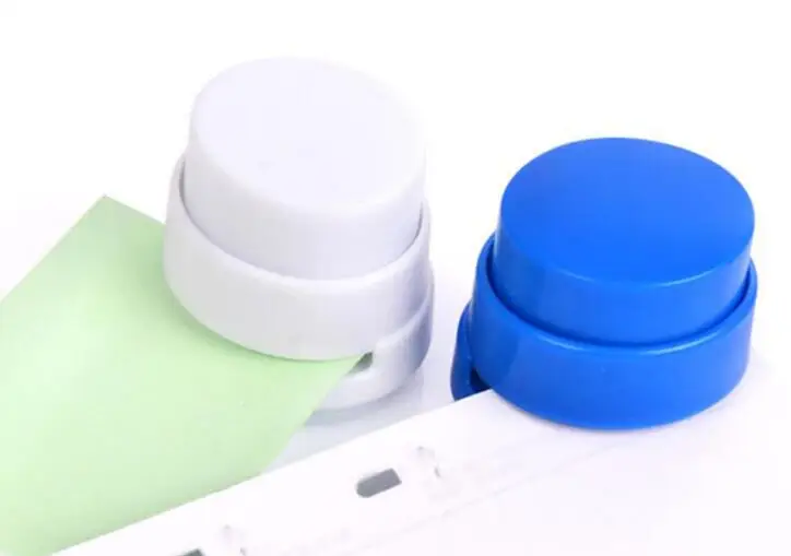 1 шт. Новый степлер из АБС пластика школьный и офисный без степлера ручной для