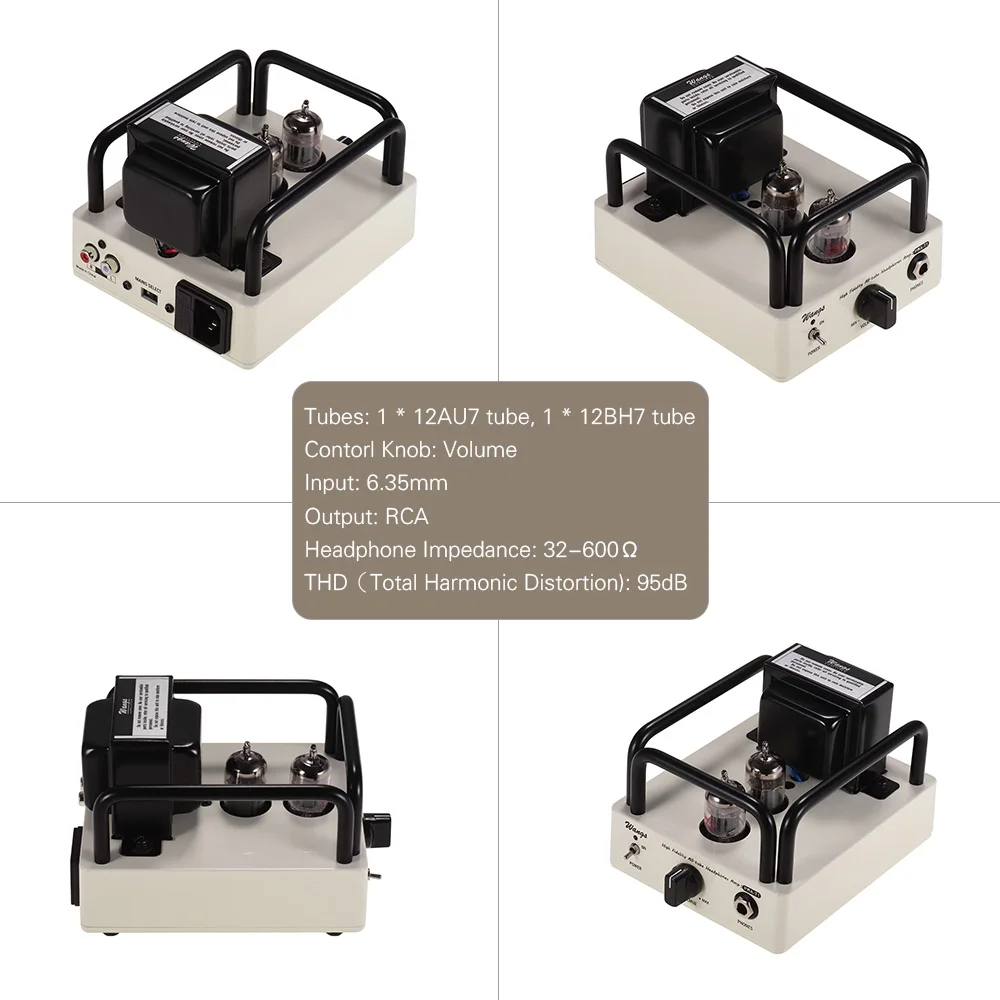 Wangs Профессиональный портативный усилитель для наушников высокоточный 12 AU7 bh7 с