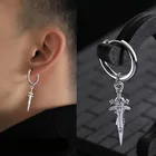 Готические уникальные мужские серьги из нержавеющей стали с шипами ювелирные изделия для панков аксессуар хипстерский стиль панк серьги с кинжалом меч крутые
