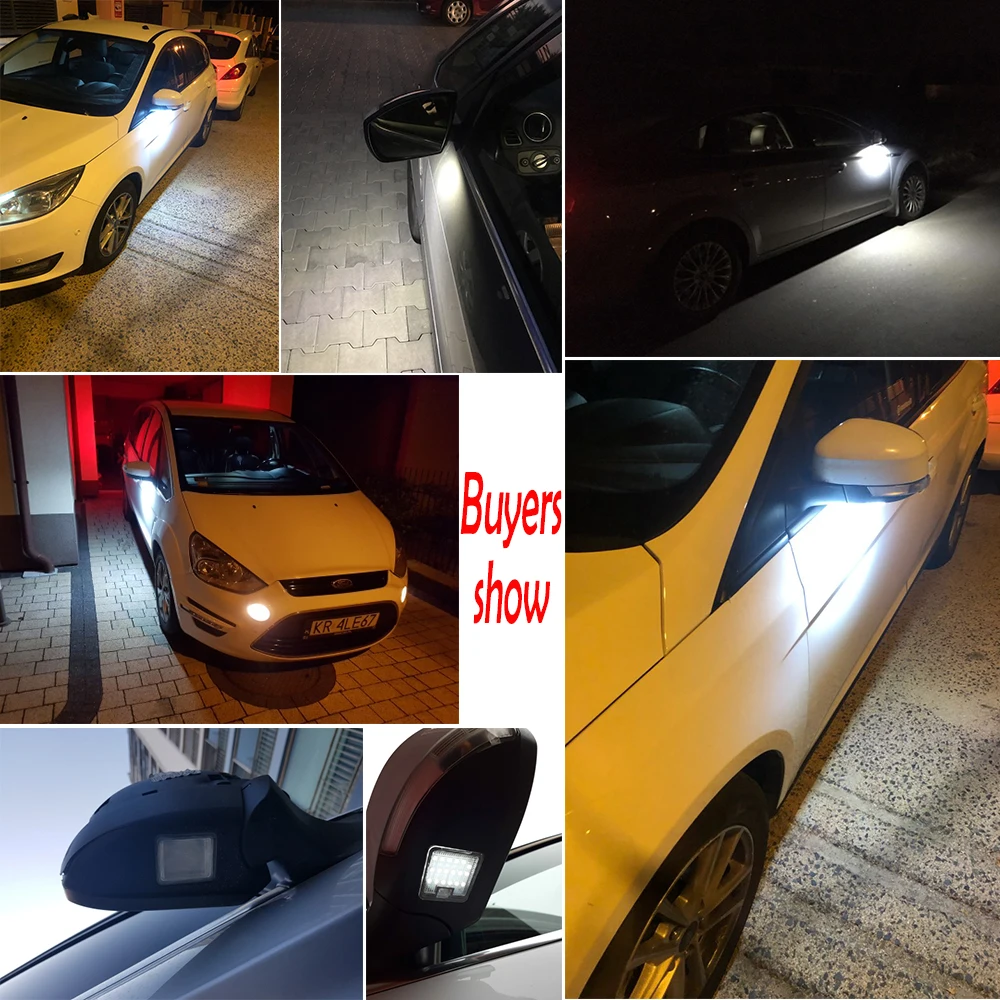 Светодиодсветильник подсветка для зеркала PMFC 2 шт. Ford Focus-3 S-Max WA6 Grand C-Max Kuga Escape Mondeo 4