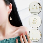 Новые темпераментные серьги-гвоздики с цветами, Модные металлические белые маленькие серьги в виде маргариток, женские серьги для вечеринок, подарки