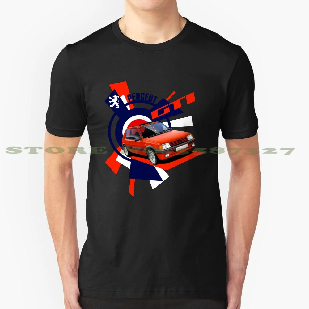 

Футболка для Peugeot 205 Gti (красный) Graphic «explosion», модная Винтажная футболка, футболки для Peugeot 205 Gti Red 205 Gti, классические автомобили