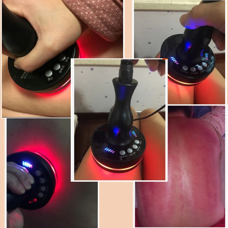 Электрический гуа-Ша массаж расческа для антицеллюлитная щетка микротоковая