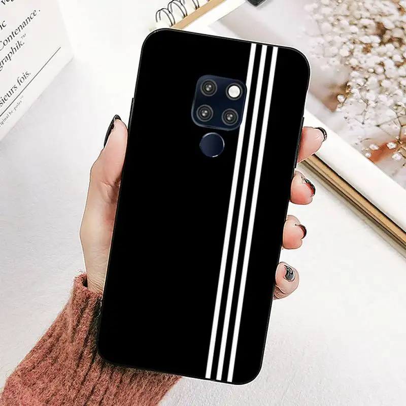

Sports Brand Stripes Phone Case for Huawei Mate 10 20 lite pro Y 5 6 7 8 9 prime 2019