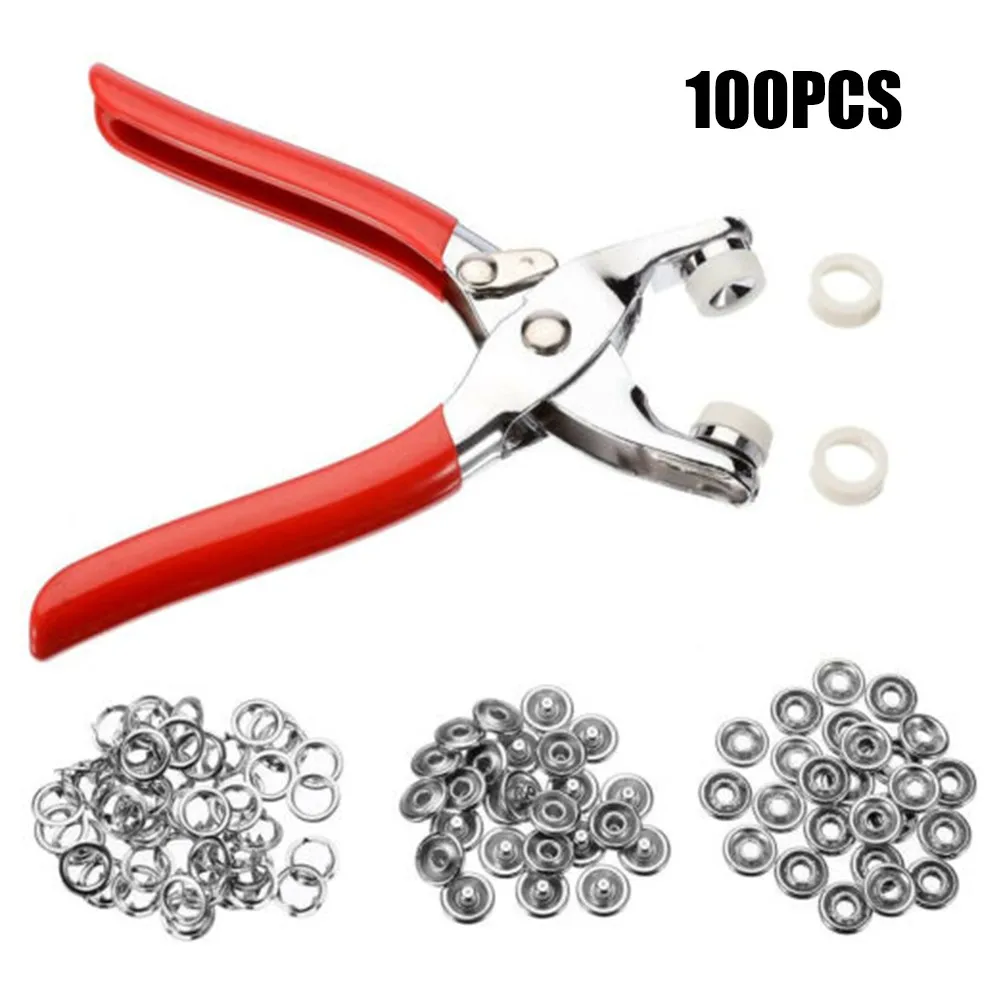 

Tool Ring Press Use For Dummy Clips 100PCS 9.5mm Baby Grows Bandana Bibs