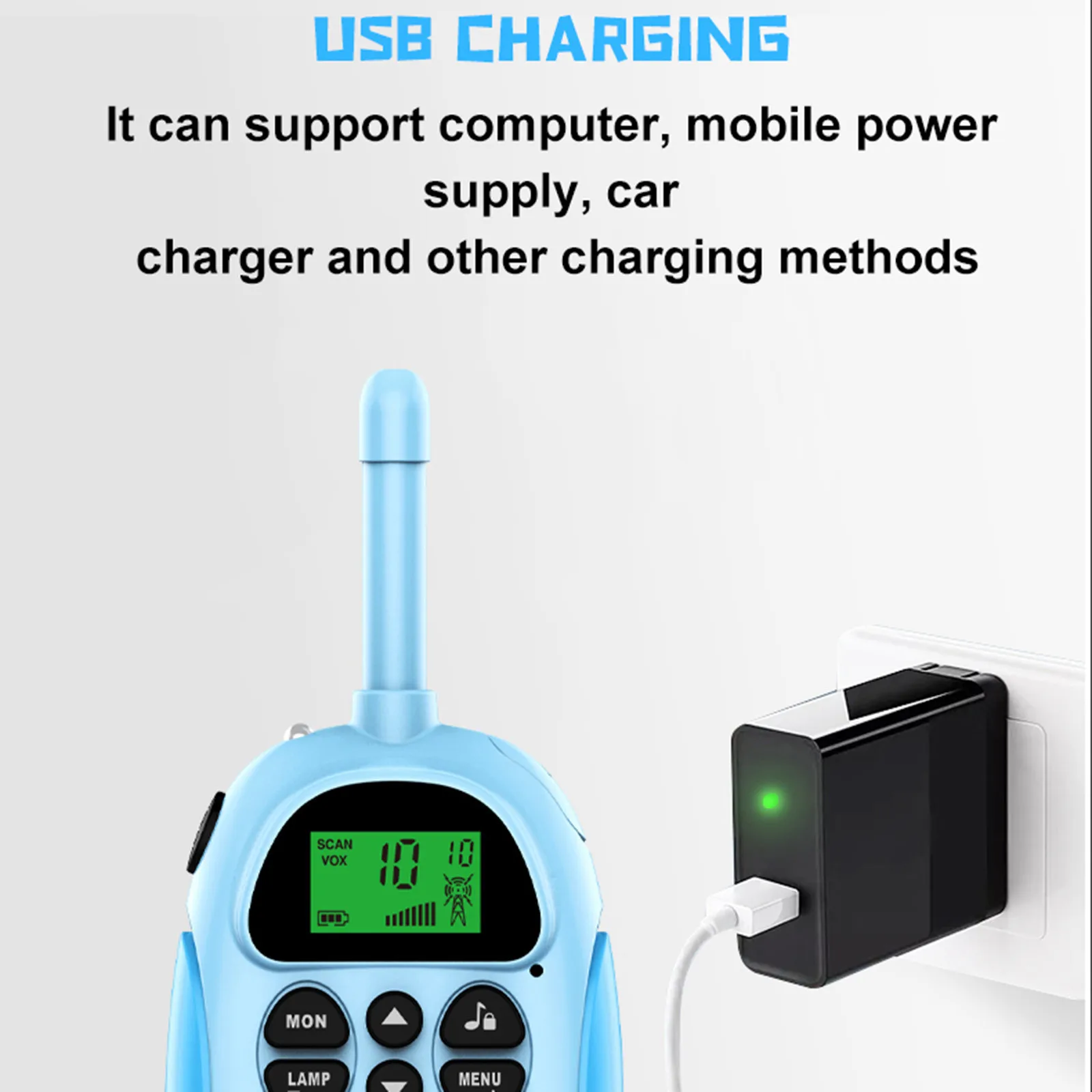 

2PCS Walkie Talkie Parent-Child Interactive Hand-held Toy Walkie-talkie 3KM Range Outdoor Sports Cycling Remote Communication