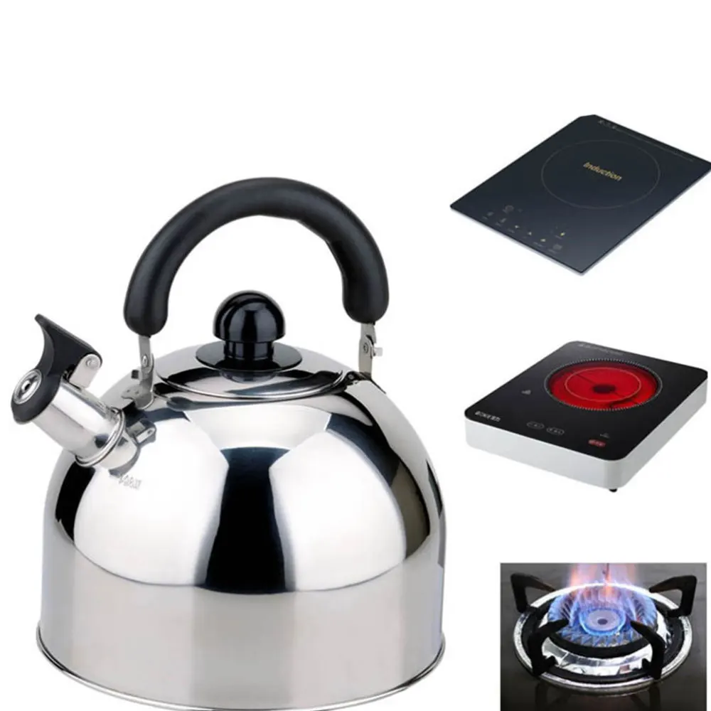 

1pc 6L Whistle Teakettle Household Large Capacity Stainless Steel Heating Water Kettle