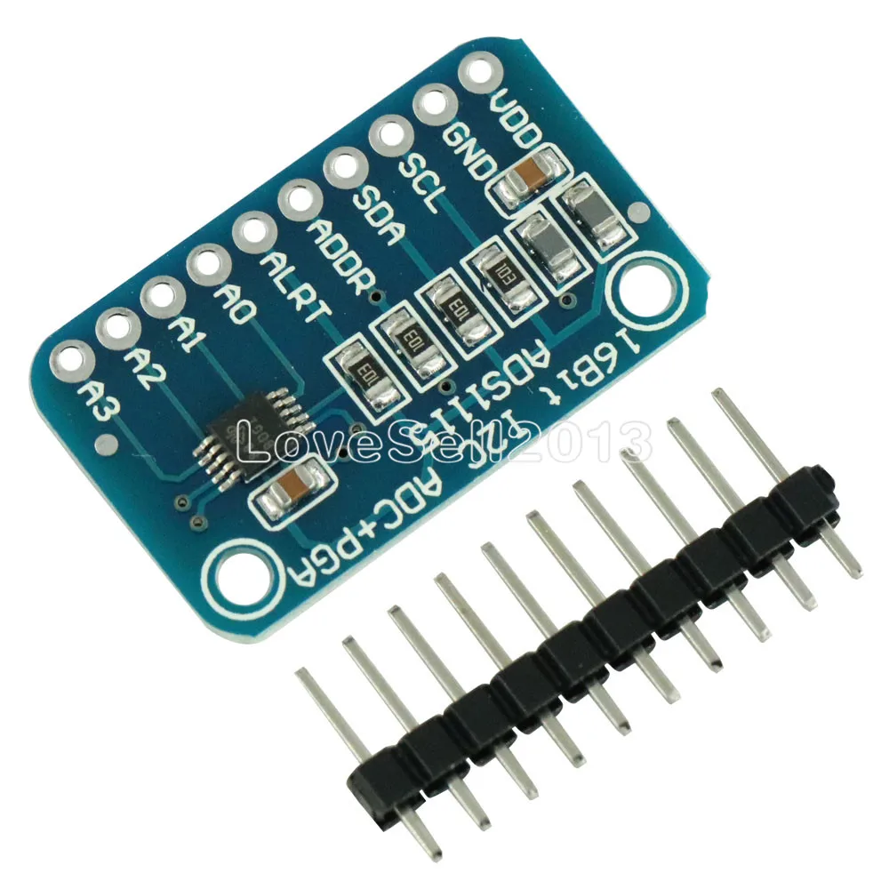 16 бит I2C ADS1115 модуль ADC 4 канала с Pro усилителем RPi|Запасные части| |