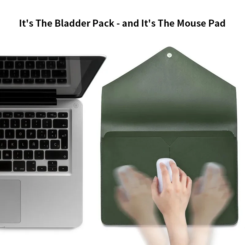 pu laptop sleeve bag case 13 3 14 15 6 inch pu leather laptop sleeve for macbook air pro m1 13 15 case for huawei dell asus hp free global shipping