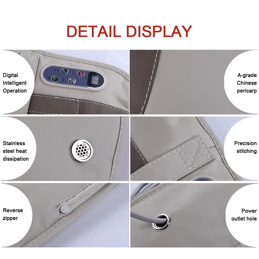 3D разминающий Массажер шиацу для шеи и плеч u образный массажер спины талии ног