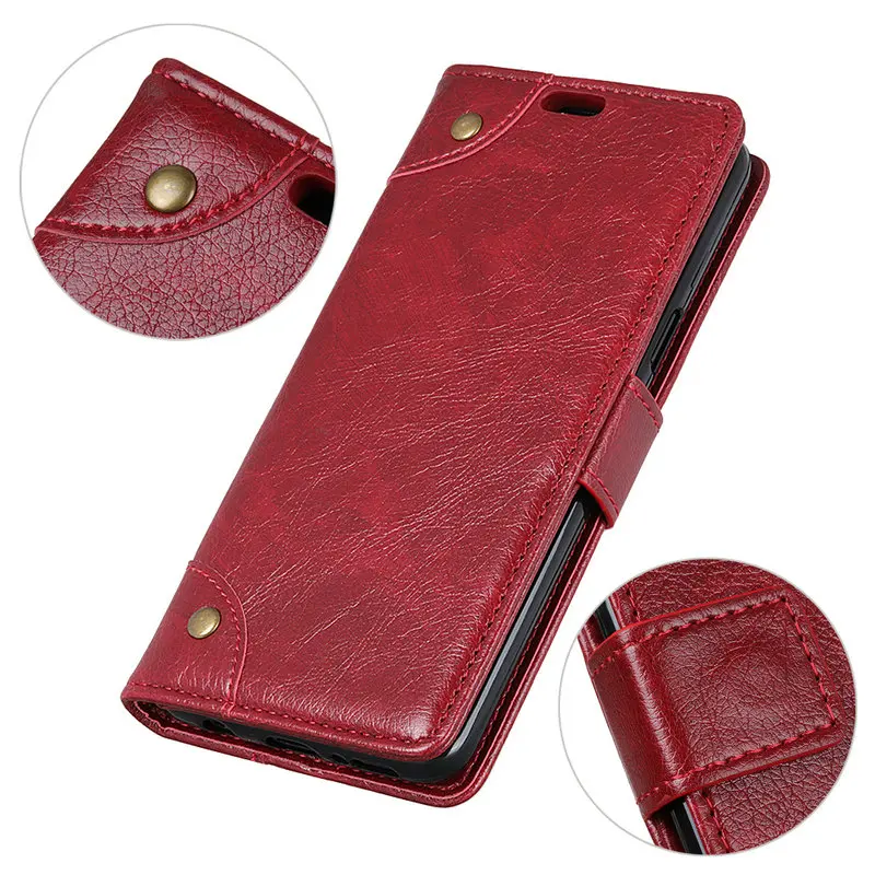 Red Чехол-книжка с бумажником для Xiaomi Redmi Note 8 Pro Note8 8 T, деловой кожаный чехол для Redmi 8, 8A, 7, 7a, чехол-книжка, чехол для Redmi Note 7 Pro - Color: Red