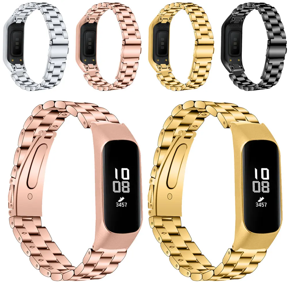 Металлический браслет из нержавеющей стали для samsung Galaxy Fit e R375 ремешок часов