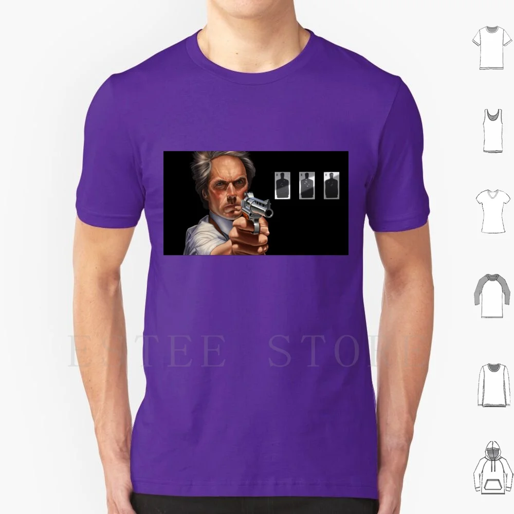 Внезапное воздействие! Футболка мужская хлопковая 6xl с изображением пистолета