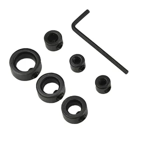 Высокоуглеродистая сталь деревообрабатывающие сверла инструменты глубина стоп воротники кольцо позиционер буровой локатор + шестигранный ключ, инструмент 7 шт.компл.