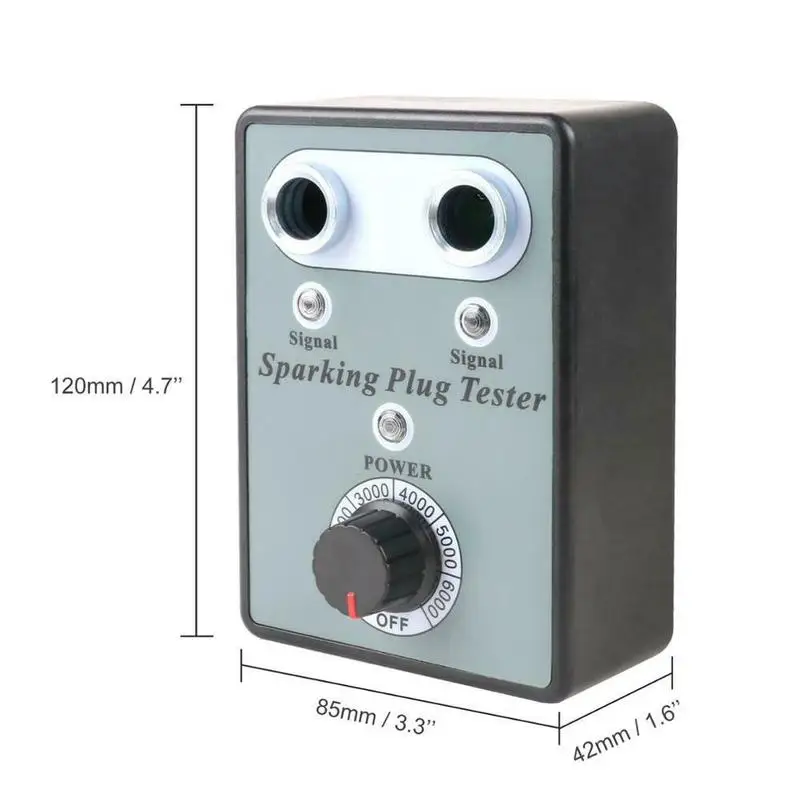 Регулируемый тестер для автомобильных свечей зажигания с двойным отверстием 12 В