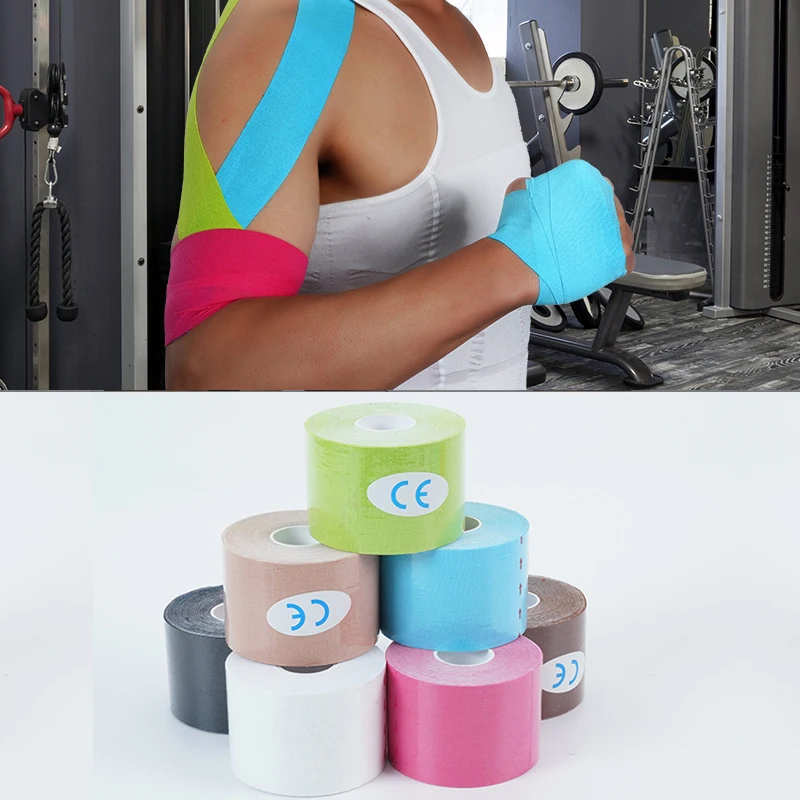 Эластичная лента для снятия мышечной боли наколенники фиксатор спортзала