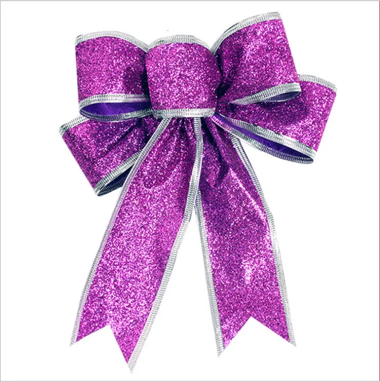 20 см бант для рождественской ёлки большая красная Золотая блестящая