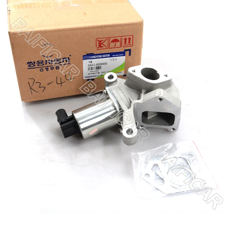 

Baificar Brand New Genuine Exhaust Gas Recirculation EGR Valve 6651400660 For Ssangyong Rexton Actyon Kyron 2007-2011
