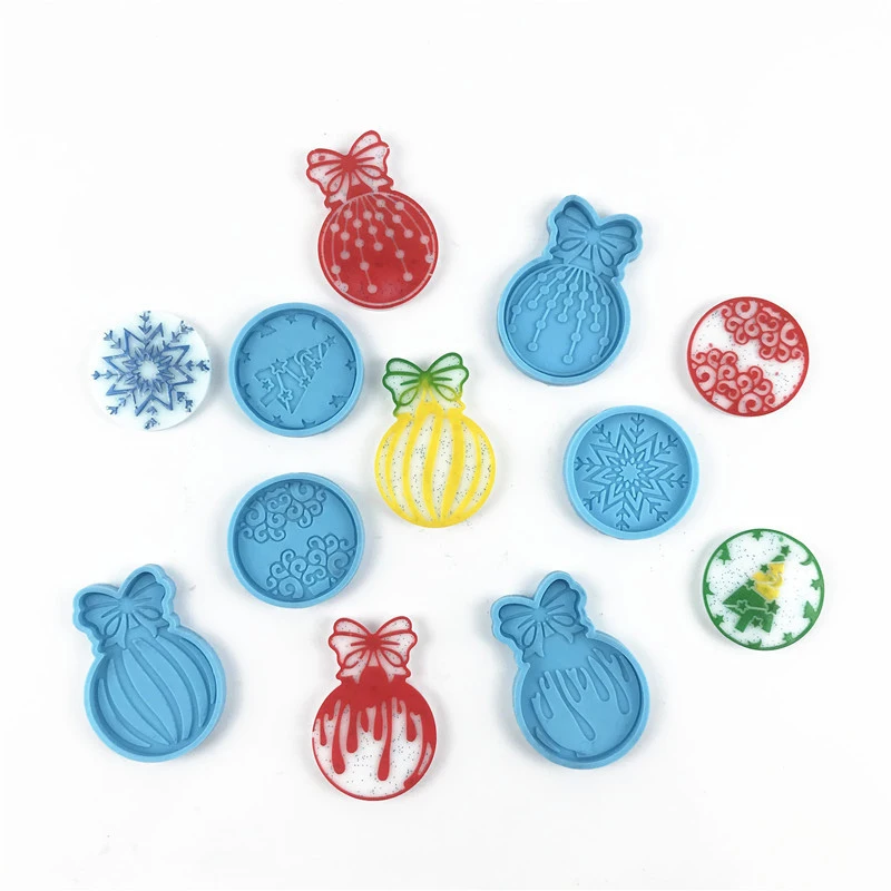 

Silicone Moulds Christmas Keychain Resin Crafts Silicone Mold Making Pendant