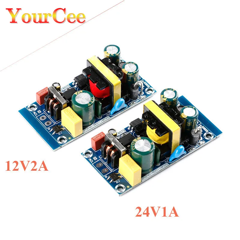 24V1A 12V2A AC-DC модуль импульсного источника питания с низкой пульсацией