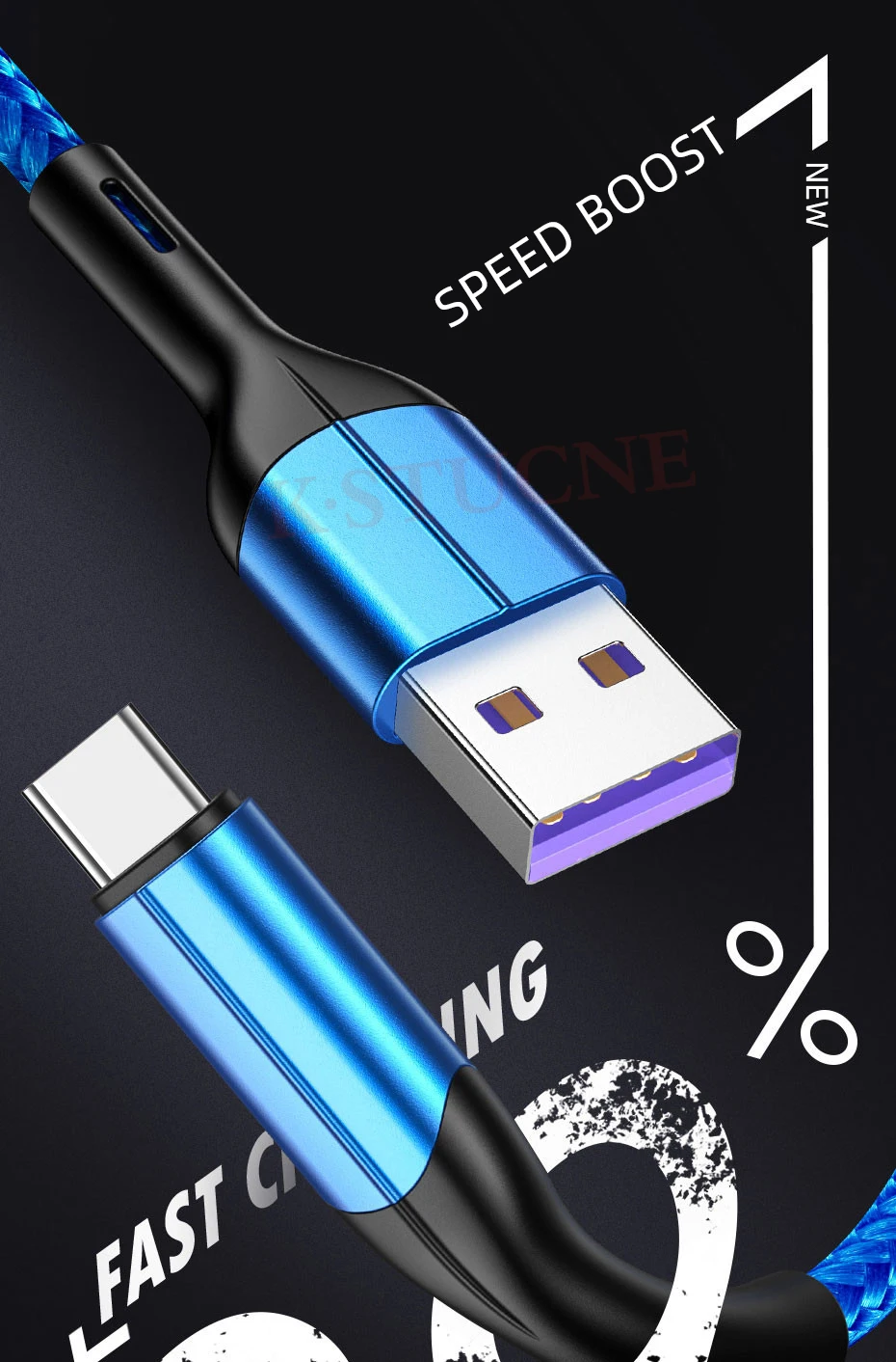 Кабель usb type-C для huawei P30 P20 Honor 20 3A Быстрая зарядка 2 м кабель type-C для Xiaom Redmi Note 8 Android кабель быстрой зарядки