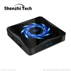 X96 Q Max 6K 2021 Смарт ТВ коробка Android 10,0 Allwinner H616 DDR3 4 Гб Оперативная память 64 Гб Встроенная память компьютерной приставки к приемник с 2,4G5G WI-FI Media Player