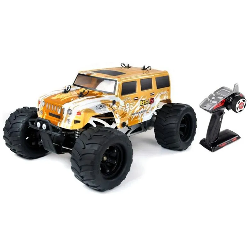 RC 1/5 масштаб rovan 29CC газовый двигатель 4WD BM5 Багги короткий курсовый грузовик готов к запуску RTR Радио управление baja автомобили - Цвет: Флуоресцентный желтый