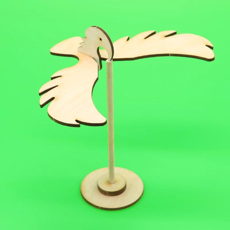 Сделай Сам Деревянный Баланс птица модель наборы материалы деревянные