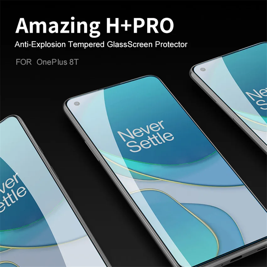 Для Oneplus 8t закаленное стекло NILLKIN Amazing H + Pro устойчивое 2.5D Закаленное Защита экрана