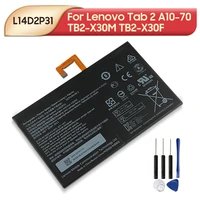 original replacement battery l14d2p31 for lenovo tab 2 a10 70 tb2 x30m tb2 x30f tablet battery 7000mah