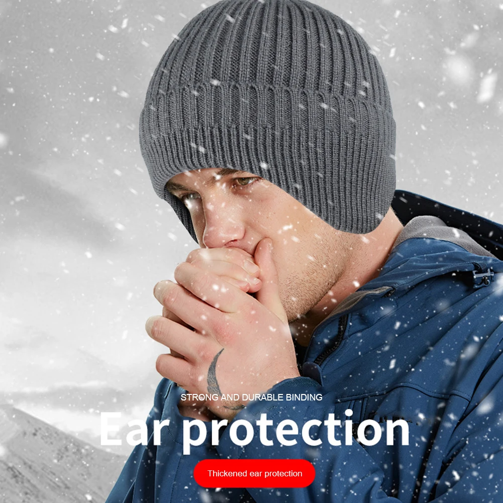 

Men Women Winter Cycling Warm Ear Protection Cap Soft Windproof Elastic Thermal Riding Beanie Outdoor Running Skiing Sports Hat