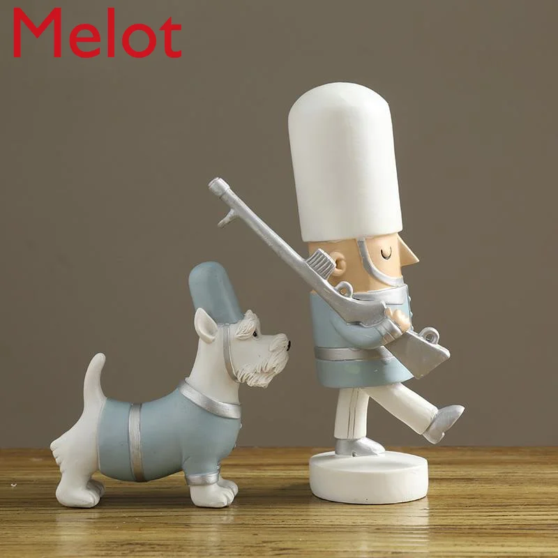 

Creative Living Room Small Ornaments Soldier Home Decorations Wine Cabinet Decorations Christmas Soft Decoration