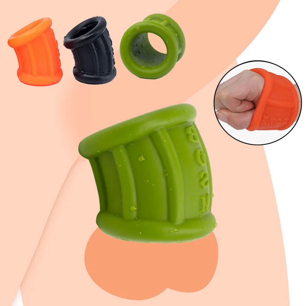 Silicone Penis Ring For Male Scrotum Bondage Chastity Device Cock Cage Time Delay Dick Sleeve BDSM Adult Toys Sex Products | Красота и