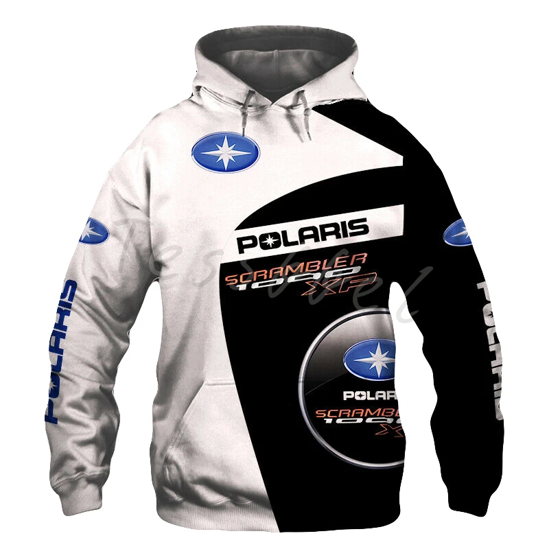 

Tessvel-Sudadera con capucha para hombre, prenda deportiva con cremallera y estampado 3D de Polaris para exteriores, estilo Hara